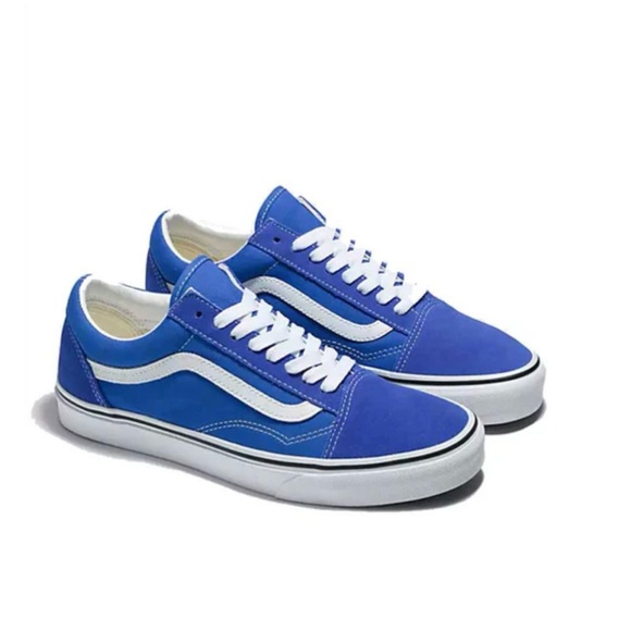Vans Shoes - Vans Old Skool shoes in a dazzling blue canvas and suede Size M4/ W 5.5 NWOB